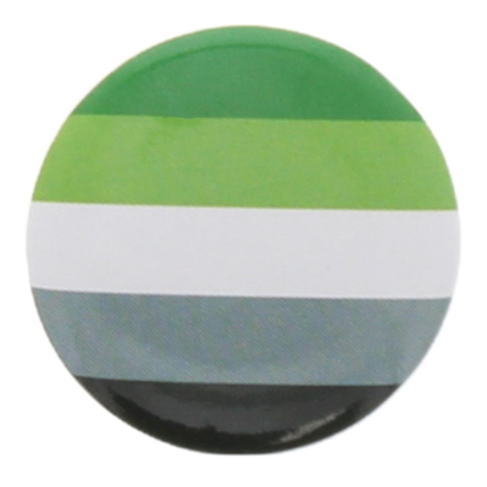 Zac's Alter Ego - Aromantic Equality Flag Badge/button - Multicolours